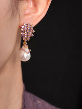 vintage pearl drop earrings